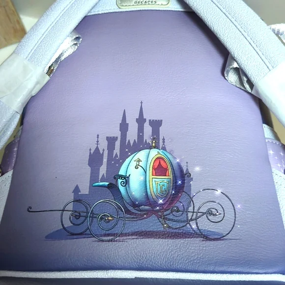 NWT Loungefly Disney's 100th Cinderella Lenticular Mini Backpack Bag - Picture 7 of 8